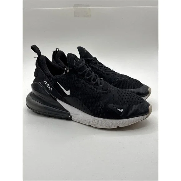 Nike Air Max 270 (GS) Black Running Shoes 943345-001 Size 7Y W 5.5 - Picture 7 of 11